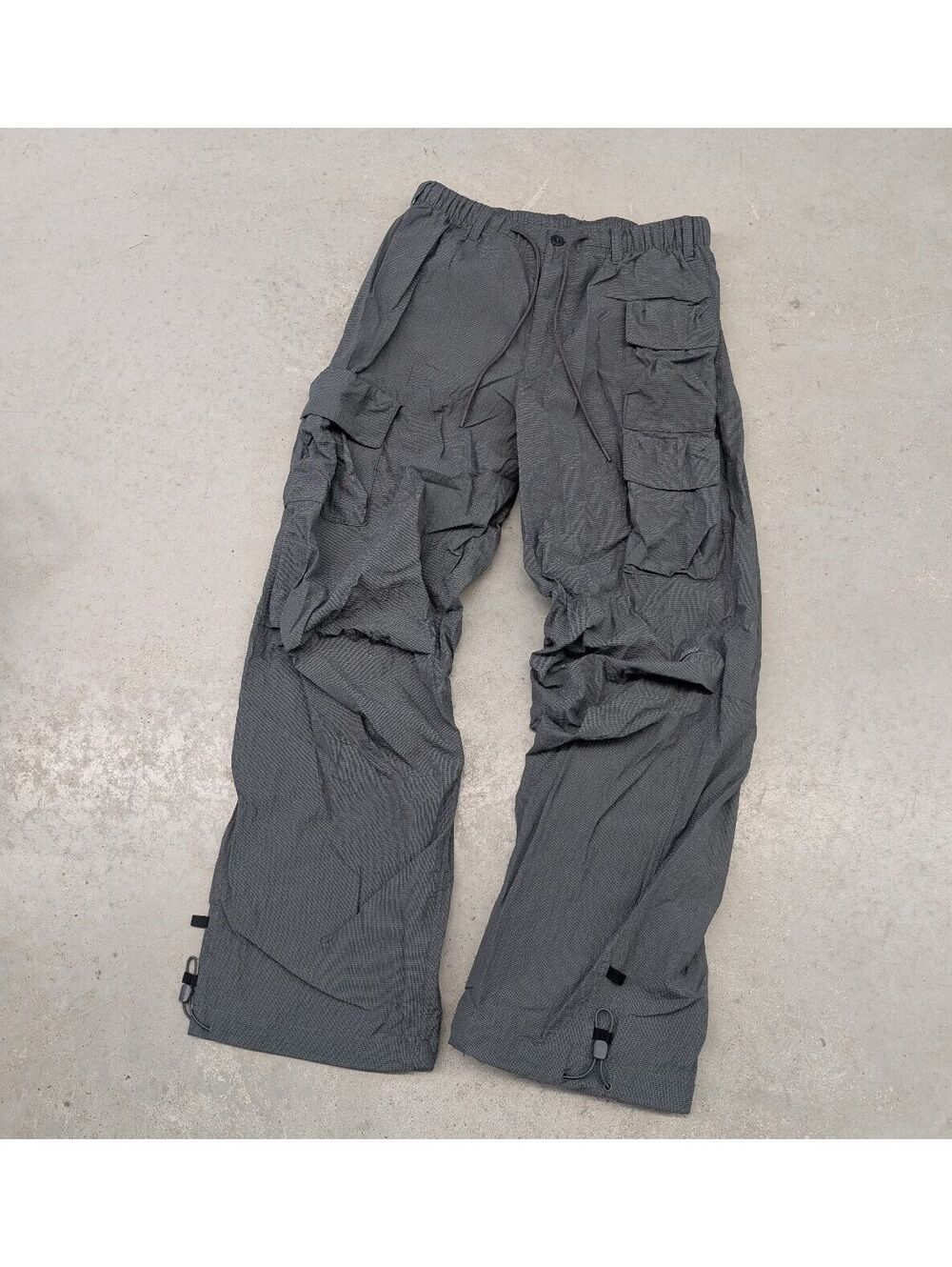 Nike Teci Pack Gray Nylon Cargo Track Pants